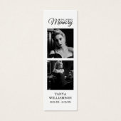 2 Photo Merci funéraire Signet (Devant)