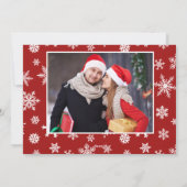 2 PHOTO Moderne kerstgroet Feestdagenkaart (Achterkant)