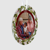 2-Photo Notre 1er Noël en Grandparents Wreath (devant)