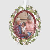 2-Photo Notre 1er Noël en Grandparents Wreath (devant)