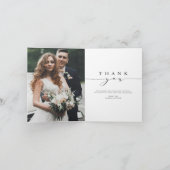 2 Photo pour toujours Merci Carte de remerciements (Intérieur)