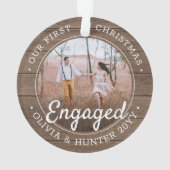 2 Photo Premier Noël Engagé Rustic Faux Wood (dos)