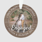 2 Photo Premier Noël Engagé Rustic Faux Wood (devant)