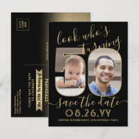 2 Photo Qui a 50 ans Invitation Anniversaire Save