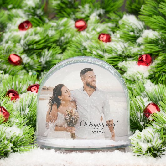 2 Photo Snow Globe Sneeuwbol (Kerstmis)