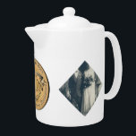 2 Photos 50ème anniversaire de Mariage Porcelaine<br><div class="desc">A la recherche de ce graphisme unique et original,  la théière en porcelaine du 50ème anniversaire de mariage pour eux ? Alors ça pourrait être ça ; une médaille de coeur doré sur cette théière étonnamment imprimée ! Ils apprécieront le tout toute l'année :)</div>
