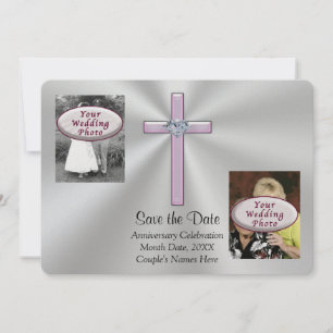 2 Photos, Cartes de Remise à Date Chrétiennes avec