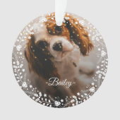 2 Photos Gardien de la couronne de Noël Chien Chie (devant)