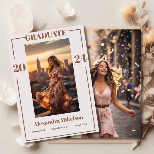 2 Photos Graduate Photo Faire-part