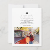 2 Photos Graduation Script 2025 Faire-part (Dos)