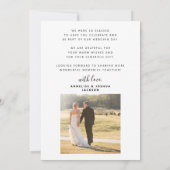 2 photos mariage merci base pour la carte vellum (Dos)