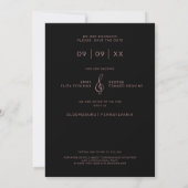2 Photos Modern Collage Wedding Wimshical Script Save The Date (Achterkant)