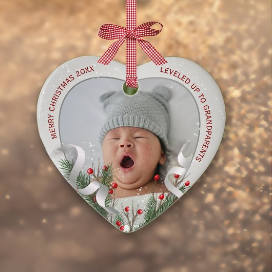 2 Photos New Grandparents Silver Frame 