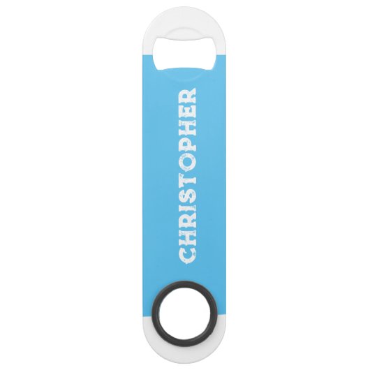 2 photos nom initiales blanc bleu clair (Devant)