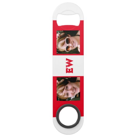 2 photos nom initiales blanc rouge (Dos)