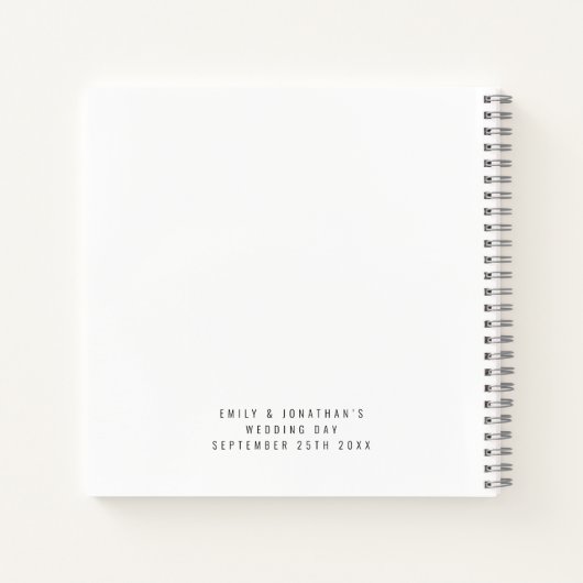 2 photos Notre voyage commence Livre d'invité Mari (Dos)