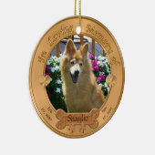 2 photos, ornement de mémorial de chien de 3 zones (Droite)