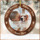 2 Photos, Ornements de Noël pour arbre en mémoire 