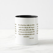 2 Pierre 2:21 KJV Bible Écriture Mug à deux tons (Centre)