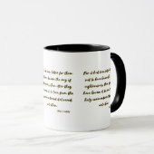 2 Pierre 2:21 KJV Bible Écriture Mug à deux tons (Devant droit)