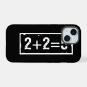 2 plus 2 is 5 iPhone 15 hoesje (Achterkant horizontaal)