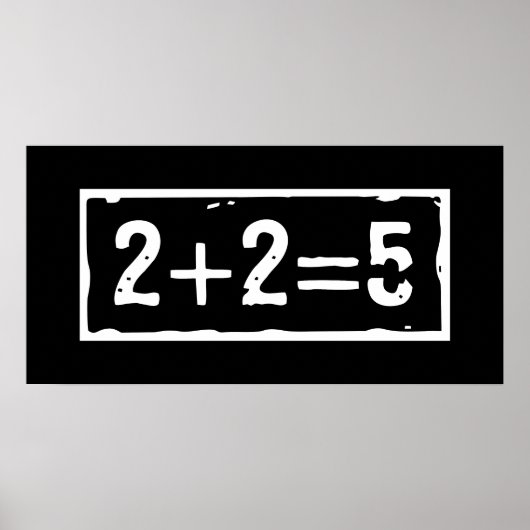 2 plus 2 is 5 poster (Voorkant)