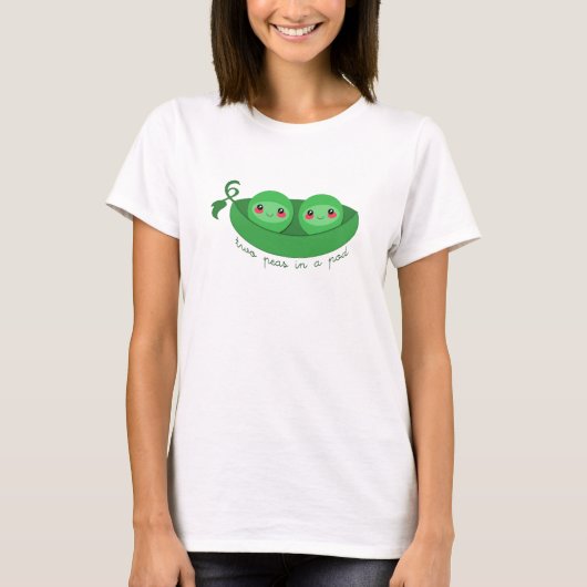 2 POIS dans un COSSE - t-shirt (Devant)