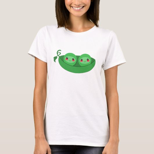 2 POIS dans un COSSE - t-shirt (Devant)