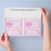 2 Prinses Birthday Custom Snoep Bar Wrappers Flyer (Hand)