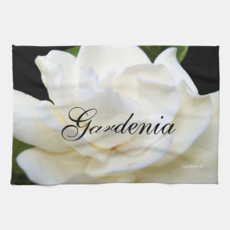 2 Pure White Gardenia Theedoek