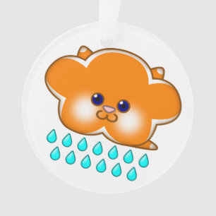 2 Regenachtige Kattenwolken - Omkeerbaar Ornament