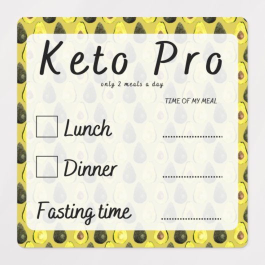 2 repas par jour pour la planification des sticker (Design 1)