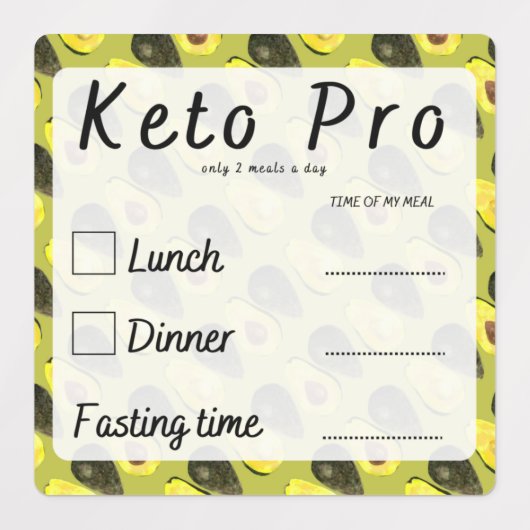 2 repas par jour pour la planification des sticker (Design 2)