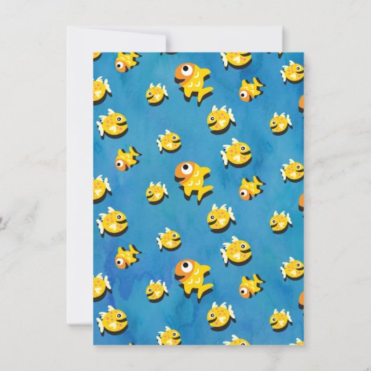 2 requins Bébé Invitation de fête d'anniversaire (Dos)