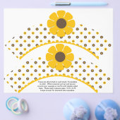 2 Retro Flower Birthday Custom Cupcake Wrappers Flyer (Enkel)