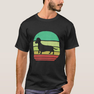 2 Retro Sunset Doxie Dachshund Hondenras S T-shirt