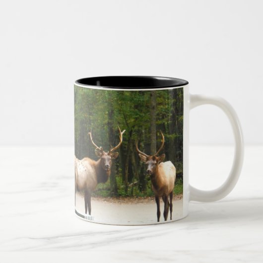 2 Rocky Mountain Elk Tweekleurige Koffiemok (Rechts)
