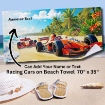 2 rode raceauto's op het zand