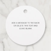 2" Ronde Tag-afdrukken Bedankjes Labels (Achterkant)