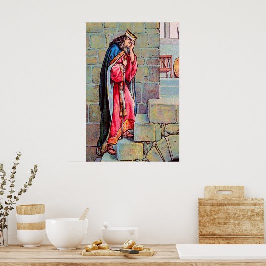 2 Samuel 18 David Grieves over Absalom poster (Keuken)