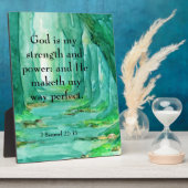 2 Samuel 22:33 Fotoplaat (Zijkant)