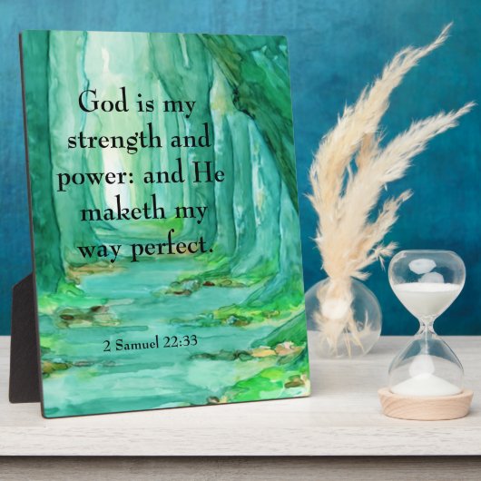 2 Samuel 22:33 Fotoplaat (Zijkant)