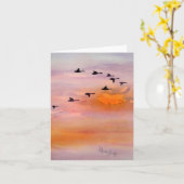 2 Samuel 23:4, Coucher de soleil d'automne, Carte  (Fleur jaune)