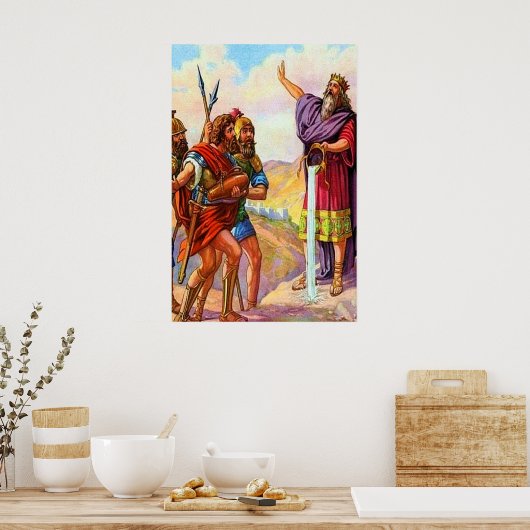 2 Samuel 23 David's Mighty Mannen poster (Keuken)