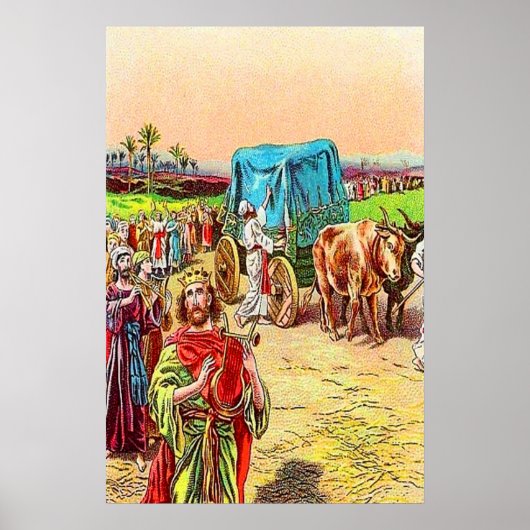 2 Samuel 6 David Brings het Ark poster (Voorkant)