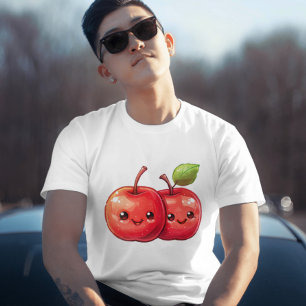 2 schattige kawaii appels t-shirt