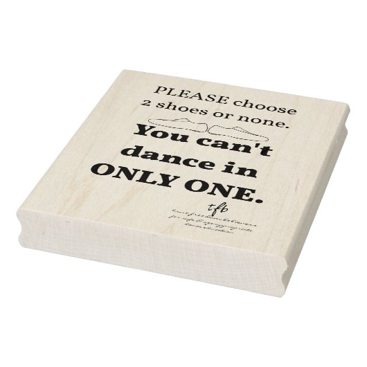 2 schoenen of één 	rubberstempel (Stempel)