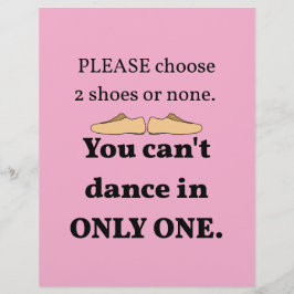 2 schoenen of geen lichtroze flyer