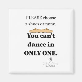 2 schoenen of geen wit magneet