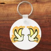 2 Schroefdoven Sleutelhanger (Voorkant)